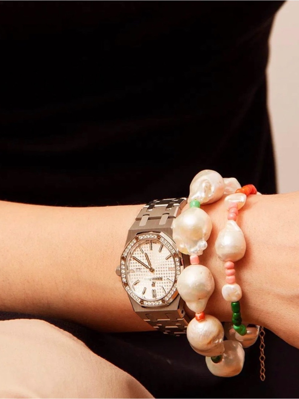 Baroque Pearl Bead Bracelet ( large one only)